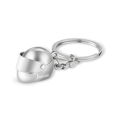 Engravable Helmet Keychain