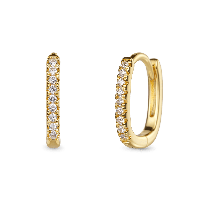 Solid Gold Hoop Earrings