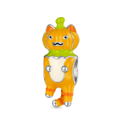Pumpkin Cat Charm