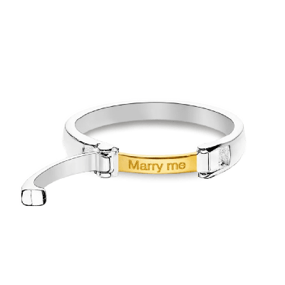 Engraved Buckle Men's Ring