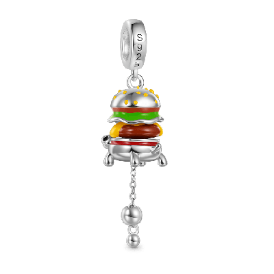 Hamburger Turtle Pendant